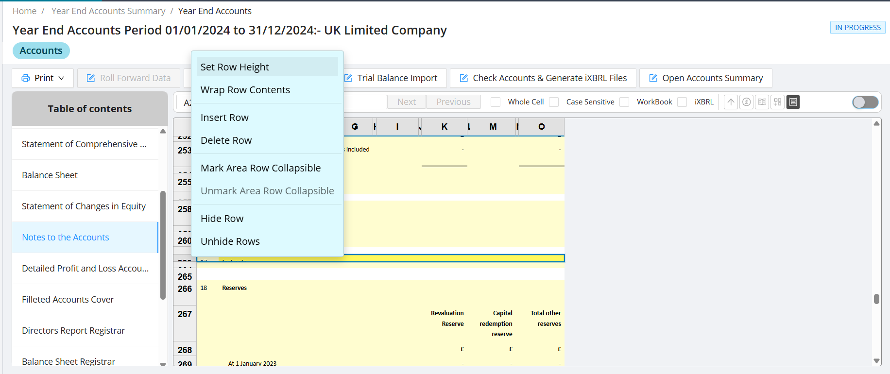 How to add additional Notes to the accounts & notes to the financial ...
